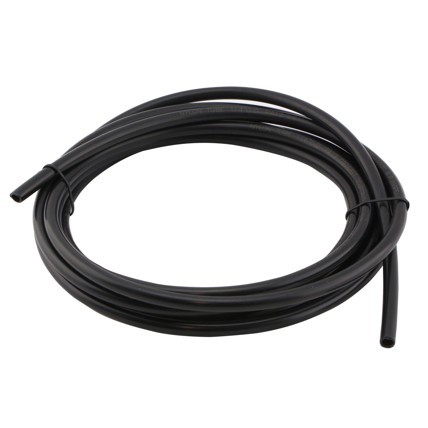 Nylon Tubing 1/4" Black 3m length Turbosmart